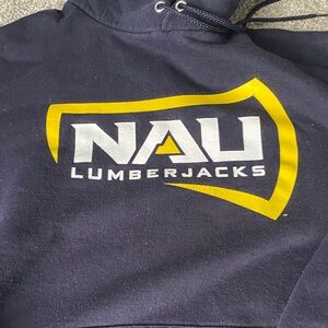 Champion Navy and Yellow Hoodie